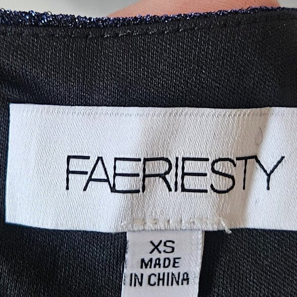 Gorgeous Faeriesty Dress - Navy Blue Glitter - Size XS - NWOT - Picture 4 of 6